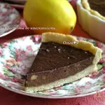 Лимонный тарт с шоколадным кремом и бананами