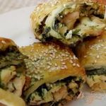 Куриные рулетики с зеленью