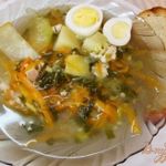 Суп с молодым чесночком