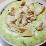 Картофельное пюре на мясном бульоне с зеленью