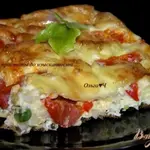 Фриттата с овощами и пастой
