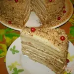 Медовик с манным кремом