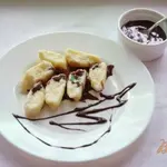 Ленивые вареники с шоколадным соусом
