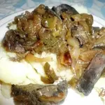 Печень с болгарским перцем и яблоком