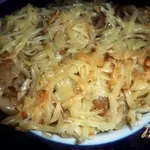 Скумбрия, запеченая под колбасным сыром