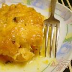 Тыква с чесноком и сметаной под сыром