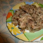 Каша дружба со свининой в духовке