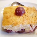 Творожное суфле с черешней