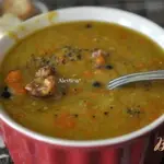 Воскресный гороховый суп с ветчиной