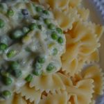 Соус из порея с зеленым горошком