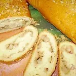 Рулет с яблоками и грецкими орехами