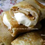 Блинчики с творожным кремом