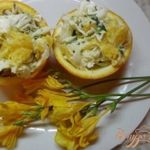 Овощной салат с апельсиновым соусом