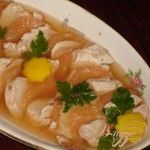 Заливное из курицы с грейпфрутом