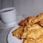 Сырные оладушки с хлопьями