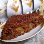 Манник с какао и яблоками