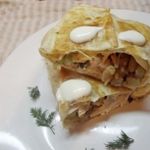 Куриная шаурма с картофелем и грибами