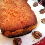 Ореховый кекс с тыквенной начинокй