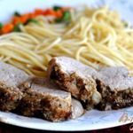 Свиная вырезка по-карибски с начинкой