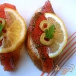 Форель соленая с укропом