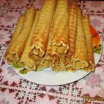 Трубочки в вафельнице
