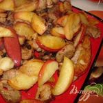 Свинина с карамелизированными яблоками