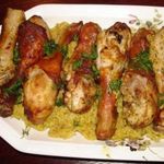 Куриные ножки на решотке ( с рисом)