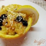 Фруктовый салат с белковым соусом