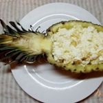 Цитрусовый салат с яйцами и ореховым соусом