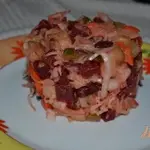 Винегрет с красной фасолью