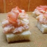 Тарталетки с пастой из кальмара