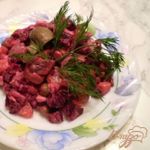 Овощной салат с шампиньонами
