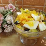 Салат из тыквы с фруктами