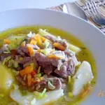Говядина тушеная с овощами