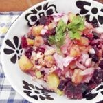 Свекольный салат с яйцом