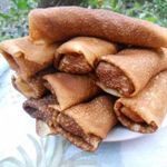 Блинчики с бананами и сгущенкой