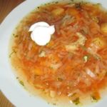 Борщ на свиных ребрышках