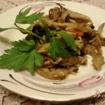 Рис с вешенками