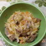 Мясо с овощами тушеное
