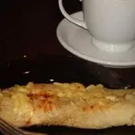 Блины с бужениной и сыром, запеченые в духовке