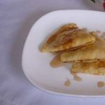 Вкусные кукурузные блинчики с творожной начинкой и кумкватом