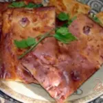 Пирог с ветчиной и сыром