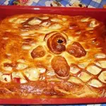 Закрытый яблочно-ананасовый пирог