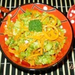Салат из брокколи и моркови по-корейски