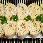 Рулет из лаваша с крабовыми палочками