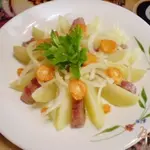 Картофельный салат с селедкой