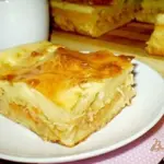 Заливной пирог с капустой