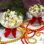 Салат с краковской колбасой и фасолью