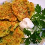 Кабачково-морковные оладьи