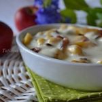 Ньокки с яблоками и клюквой